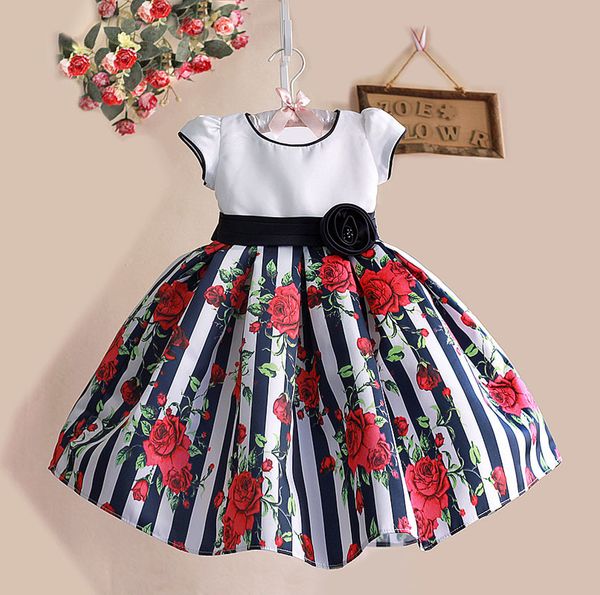 1-6y floral print baby girls dress black striped rose cotton kids dresses for party birthday kinderkleding meisjes, Red;yellow
1-6y floral print baby girls dress black striped rose cotton kids dresses for party birthday kinderkleding meisjes, Red;yellow