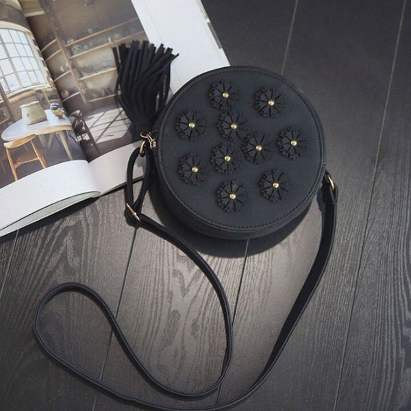 bags for women 2018 lady handbags leather versatile messenger zipper simple retro tassel flower round solid color shoulder bag
bags for women 2018 lady handbags leather versatile messenger zipper simple retro tassel flower round solid color shoulder bag