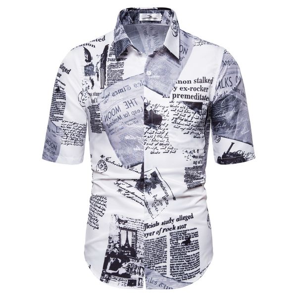 hawaiian printed shirt men casual men's short sleeve shirt button print beach loose blouse streetwear camisa masculina, White;black
hawaiian printed shirt men casual men's short sleeve shirt button print beach loose blouse streetwear camisa masculina, White;black