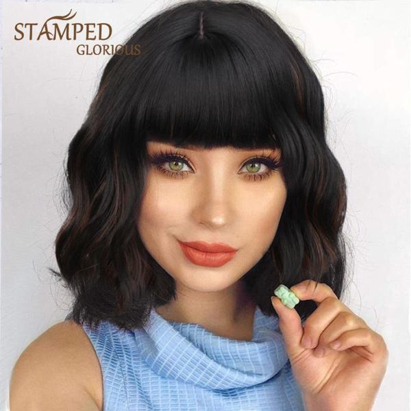 synthetic wigs stamped glorious mixed black and red bob wig with bangs nature wave short for women cosplay
synthetic wigs stamped glorious mixed black and red bob wig with bangs nature wave short for women cosplay
