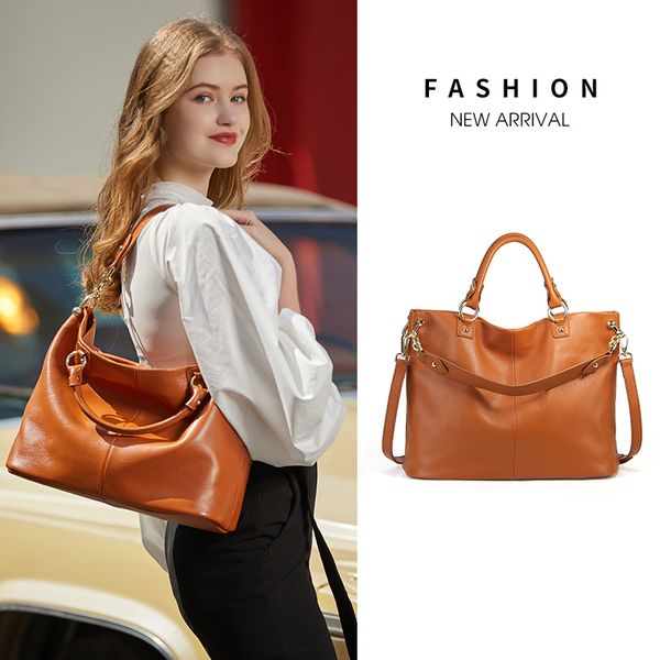youse women's leather bag 2020 first layer cowhide ladies handbag fashion leather female bag shoulder messenger tote 
youse women's leather bag 2020 first layer cowhide ladies handbag fashion leather female bag shoulder messenger tote