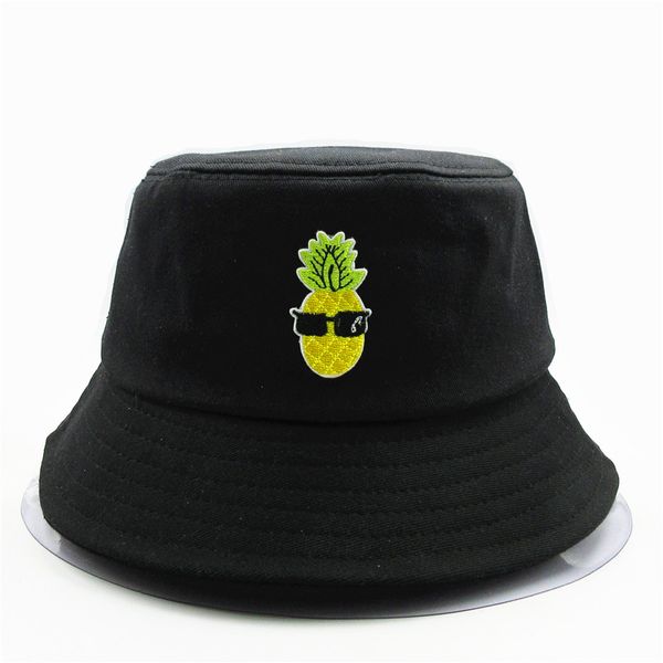 the new style cartoon pineapple embroidery bucket hat fisherman hat outdoor travel sun cap hats for child men and women 131
the new style cartoon pineapple embroidery bucket hat fisherman hat outdoor travel sun cap hats for child men and women 131