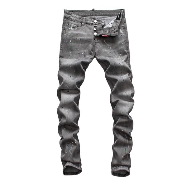 autumn and winter men's fashion old patch jeans youth slim small leg locomotive pants grey perforated designer pants, Blue
autumn and winter men's fashion old patch jeans youth slim small leg locomotive pants grey perforated designer pants, Blue