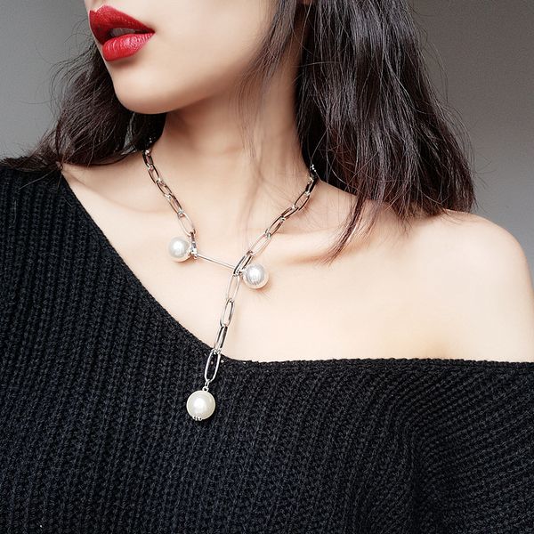 luxury design imitation pearl pendant necklace female sweater clavicle chain short necklaces for women 2019 fashion jewelry gift, Golden;silver
luxury design imitation pearl pendant necklace female sweater clavicle chain short necklaces for women 2019 fashion jewelry gift, Golden;silver
