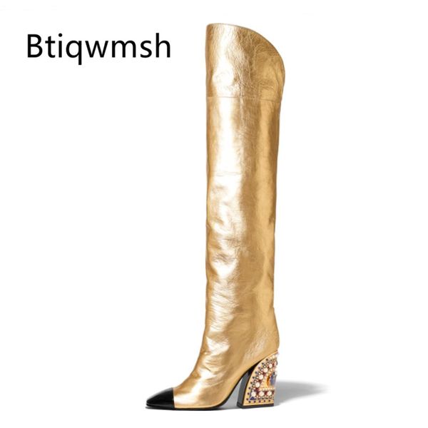 2019 gold thigh high boots women point toe mixed color rhinestone bead high heel boot lady runway shoes woman knight boot, Black
2019 gold thigh high boots women point toe mixed color rhinestone bead high heel boot lady runway shoes woman knight boot, Black