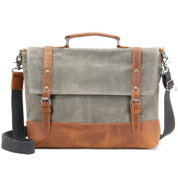 waterproof oil wax canvas bag messenger bag men leather briefcases men sac a main shoulder lapbriefcase bolso hombre
waterproof oil wax canvas bag messenger bag men leather briefcases men sac a main shoulder lapbriefcase bolso hombre