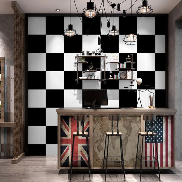 10m black and white big grid mosaic wallpaper modern minimalist restaurant hair salon hairdressing clothing store background
10m black and white big grid mosaic wallpaper modern minimalist restaurant hair salon hairdressing clothing store background