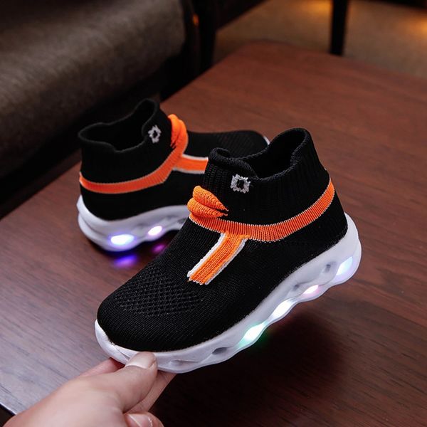children girl boy sneakers casual breathable fashion led flashing sole lace-up flying woven duck noodle sports shoes, Black;red
children girl boy sneakers casual breathable fashion led flashing sole lace-up flying woven duck noodle sports shoes, Black;red