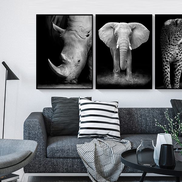 nordic black & white animal art wall canvas painting lion elephant deer zebra poster prints wall pictures for kids room decor
nordic black & white animal art wall canvas painting lion elephant deer zebra poster prints wall pictures for kids room decor