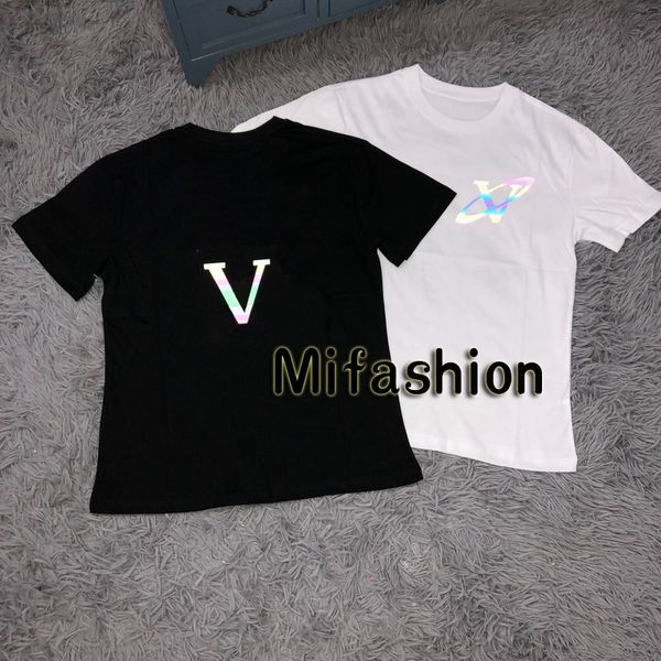 19ss Luxury Europe Paris Colorful Print Reflective Universe Tshirt Fashion Men Women Cotton T Shirt High Quality Tee
19ss Luxury Europe Paris Colorful Print Reflective Universe Tshirt Fashion Men Women Cotton T Shirt High Quality Tee