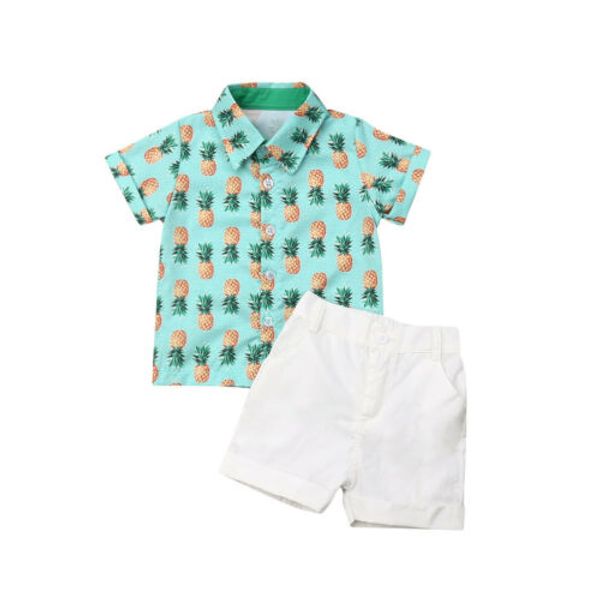 new fashion kids baby boy formal cotton short sleeve suit pineapple shirt+shorts pants summer outfits clothes 3f17, White
new fashion kids baby boy formal cotton short sleeve suit pineapple shirt+shorts pants summer outfits clothes 3f17, White