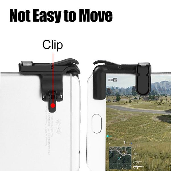 the 4th generation smart phone mobile gaming trigger for pubg mobile game fire button aim key l1r1 shooter controller
the 4th generation smart phone mobile gaming trigger for pubg mobile game fire button aim key l1r1 shooter controller