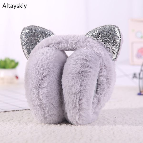 earmuffs women cat ears shiny bling harajuku kawaii streetwear furry plus velvet thicker winter korean style all-match leisure, Blue;gray
earmuffs women cat ears shiny bling harajuku kawaii streetwear furry plus velvet thicker winter korean style all-match leisure, Blue;gray