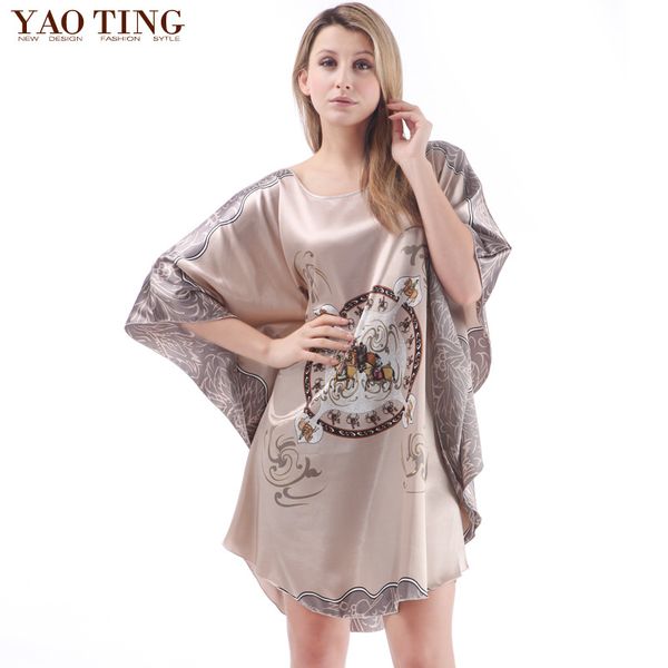 2018 summer style women plus size 6xl 5xl 4xl loose faux silk sleepwear for lady nightgowns indoor home clothing, Black;red
2018 summer style women plus size 6xl 5xl 4xl loose faux silk sleepwear for lady nightgowns indoor home clothing, Black;red