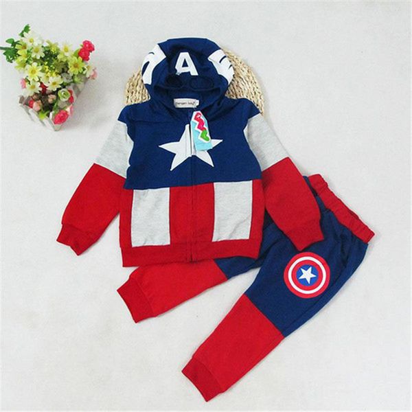 children captain america hoodies suits autumn new baby boys avengers superhero cosplay hoodies jacket trousers suits mfj485, White
children captain america hoodies suits autumn new baby boys avengers superhero cosplay hoodies jacket trousers suits mfj485, White