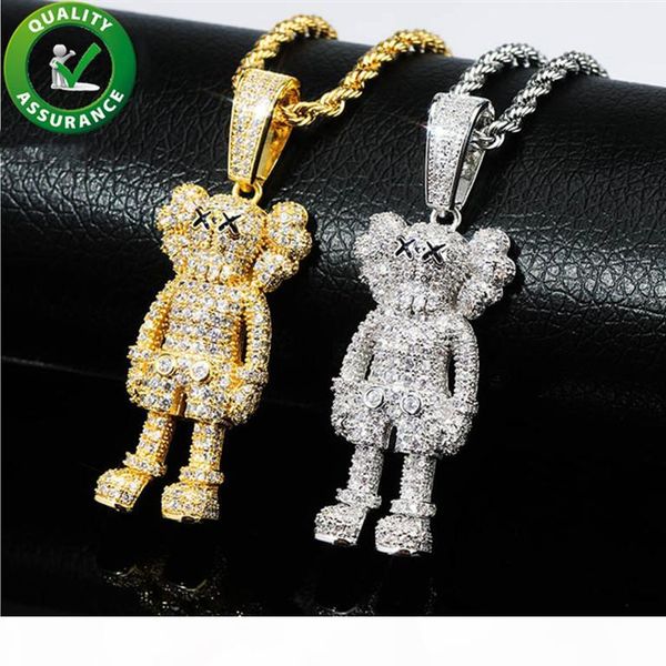 iced out pendant hip hop jewelry mens luxury designer necklace bling diamond cartoon dolls pendants hiphop fashion charms rapper accessories, Silver
iced out pendant hip hop jewelry mens luxury designer necklace bling diamond cartoon dolls pendants hiphop fashion charms rapper accessories, Silver