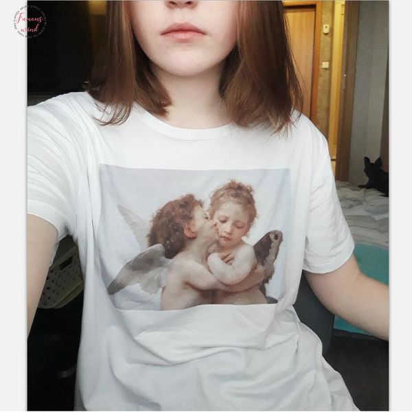 kawaii angel printed white t shirt summer short sleeve clothing plus size harajuku o neck tee tumblr t shirt women
kawaii angel printed white t shirt summer short sleeve clothing plus size harajuku o neck tee tumblr t shirt women