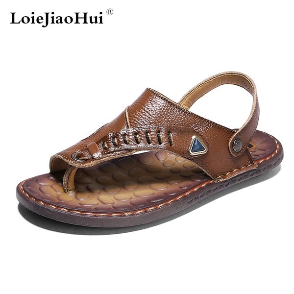 2019 new summer men genuine leather sandals handmade flip flops comfortable breathable beach slippers classic casual flats shoes, Blue;gray
2019 new summer men genuine leather sandals handmade flip flops comfortable breathable beach slippers classic casual flats shoes, Blue;gray