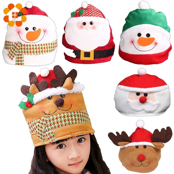 1pcs creative cute santa claus snowman deer cartoon christmas hats children adults hat christmas festival decoration supplies
1pcs creative cute santa claus snowman deer cartoon christmas hats children adults hat christmas festival decoration supplies