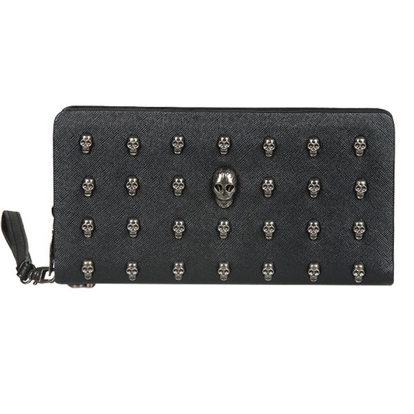 2019 lady pu leather wallet skull wallet personality clutch bags rivets purse zipper card holder punk wallets, Red;black
2019 lady pu leather wallet skull wallet personality clutch bags rivets purse zipper card holder punk wallets, Red;black