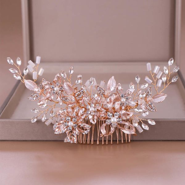forseven rose gold pearl bead hair comb tiaras crystal flower hair combs jewelry for bride headpiece wedding hair accessories jl, Golden;white
forseven rose gold pearl bead hair comb tiaras crystal flower hair combs jewelry for bride headpiece wedding hair accessories jl, Golden;white