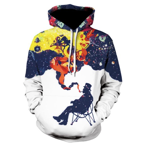 men/women hoodies colorful smoking men 3d digital print pullover sweatshirts casual autumn couple hooded sweatshirt, Black
men/women hoodies colorful smoking men 3d digital print pullover sweatshirts casual autumn couple hooded sweatshirt, Black