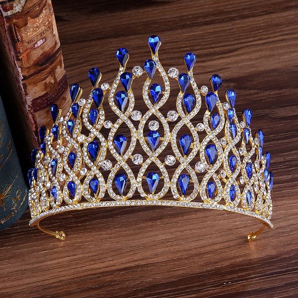 diezi baroque luxury wedding crown for women gorgeous 4 colors crystal bridal tiaras crown tiaras headbands hair accessories, Golden;white
diezi baroque luxury wedding crown for women gorgeous 4 colors crystal bridal tiaras crown tiaras headbands hair accessories, Golden;white