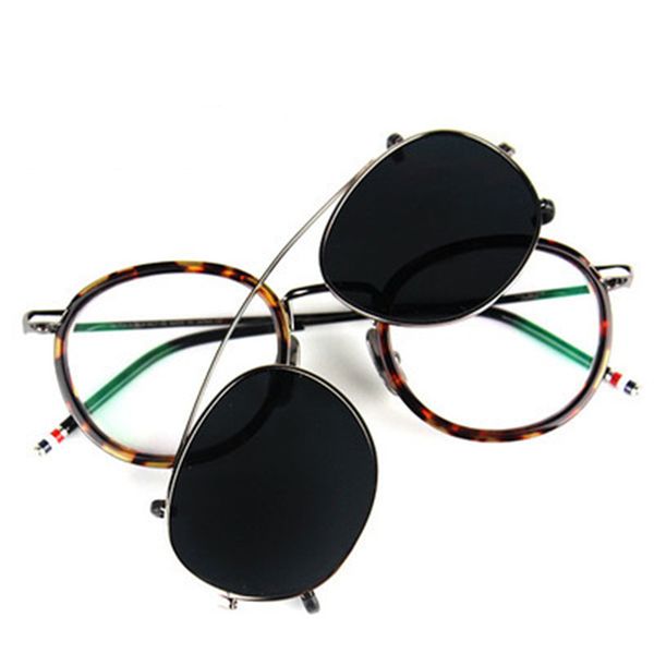 new round glasses frames tb710 with polarized clip for men and women eyeglasses with original package eyewear oculos, Silver
new round glasses frames tb710 with polarized clip for men and women eyeglasses with original package eyewear oculos, Silver