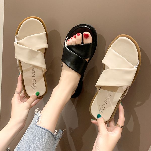 slippers casual shoes low slides slipers women summer soft 2020 flat rubber pu rome shoes woman's slippers low slides, Black
slippers casual shoes low slides slipers women summer soft 2020 flat rubber pu rome shoes woman's slippers low slides, Black