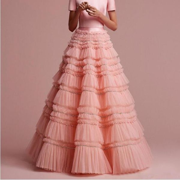 new chic tiered beaded tulle skirt fashion puffy ruffles cake layers long skirts womens maxi saias jupe skirt prom party gowns, Black
new chic tiered beaded tulle skirt fashion puffy ruffles cake layers long skirts womens maxi saias jupe skirt prom party gowns, Black