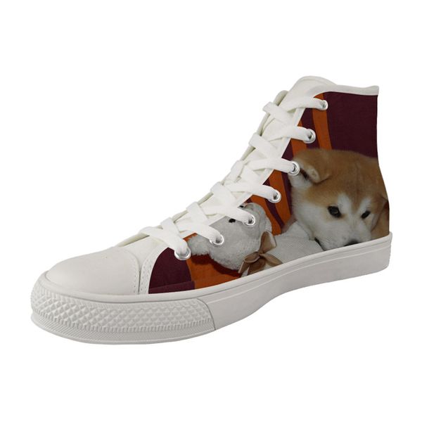 2019 women's new casual women flat shoes akita dog print flat shoes high canvas fashion women canvas woman sneakers, Black
2019 women's new casual women flat shoes akita dog print flat shoes high canvas fashion women canvas woman sneakers, Black