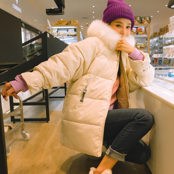 2019 winter new style down jacket cotton-padded clothes women's mid-length korean-style loose-fit hooded large fur collar thick, Blue;black
2019 winter new style down jacket cotton-padded clothes women's mid-length korean-style loose-fit hooded large fur collar thick, Blue;black
