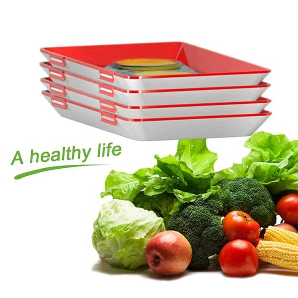 creative food preservation tray plastic reusable fresh food clever tray fruits keeping refrigerator food storage container set
creative food preservation tray plastic reusable fresh food clever tray fruits keeping refrigerator food storage container set