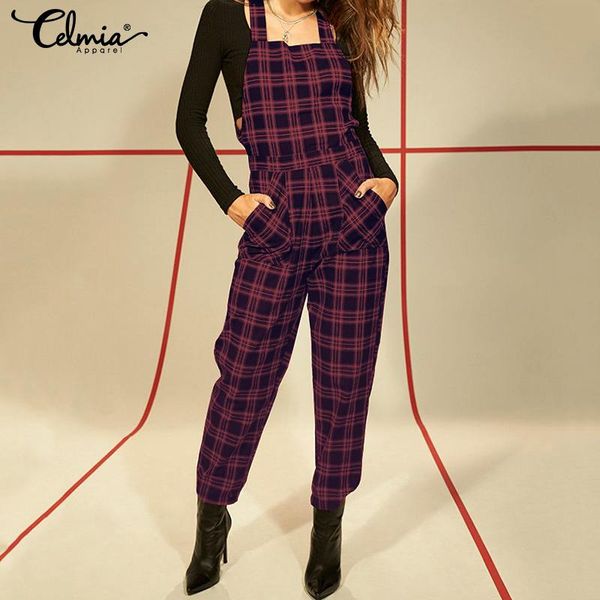 2019 summer plaid jumpsuits women rompers celmia sleeveless bodysuits loose casual harem pants backless plysuits overalls, Black;white
2019 summer plaid jumpsuits women rompers celmia sleeveless bodysuits loose casual harem pants backless plysuits overalls, Black;white