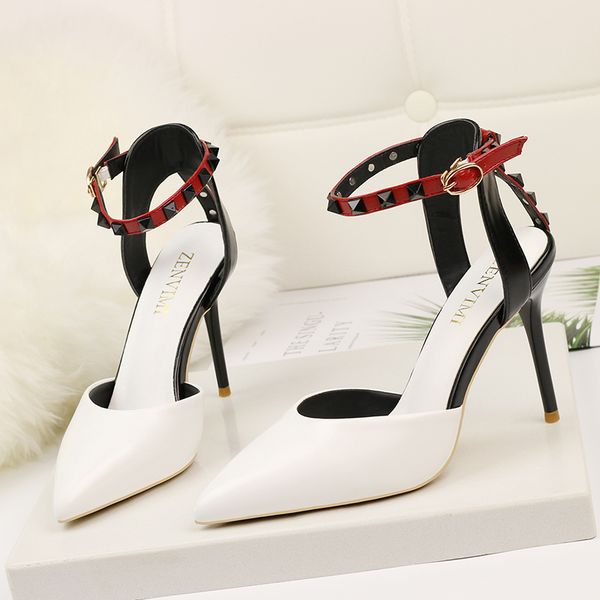 2020 new fashion sandals for women and ladies rivets pointed office lady dress party shoes, Black
2020 new fashion sandals for women and ladies rivets pointed office lady dress party shoes, Black
