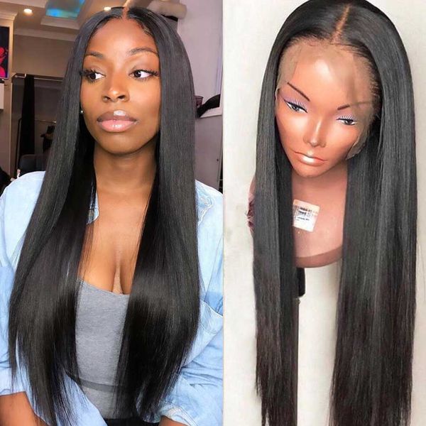 180 density lace front human hair wigs pre plucked brazilian long straight lace front wig remy lace closure wigs for women, Black
180 density lace front human hair wigs pre plucked brazilian long straight lace front wig remy lace closure wigs for women, Black