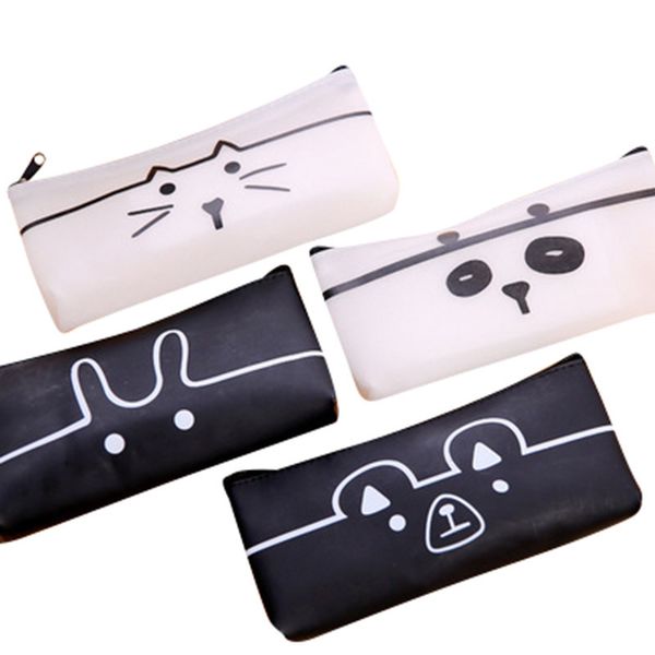 stationery bag creative simple cute black and white cartoon animal large capacity jelly gel pen student pencil case
stationery bag creative simple cute black and white cartoon animal large capacity jelly gel pen student pencil case