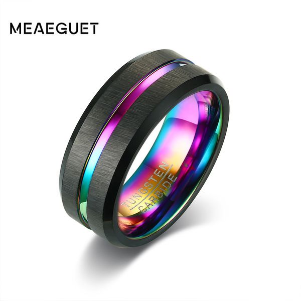 meaeguet black brushed tungsten carbide wedding ring for men women wedding bands rainbow carbon fiber groove jewelry, Golden;silver
meaeguet black brushed tungsten carbide wedding ring for men women wedding bands rainbow carbon fiber groove jewelry, Golden;silver