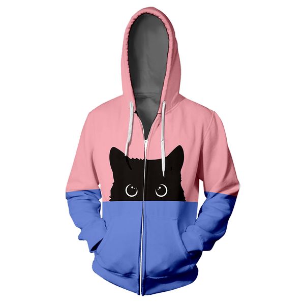 wamni black cat zipper hoodie hip hop розовый фиолетовый сращивания цвет печати женщина 3d капюшоном bluza damska киска молнии толстовка
wamni black cat zipper hoodie hip hop розовый фиолетовый сращивания цвет печати женщина 3d капюшоном bluza damska киска молнии толстовка