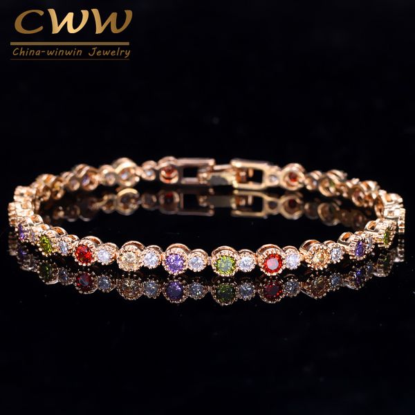 cwwzircons fashion brand gold color multi green red purple cubic zirconia crystal chain link bracelets jewelry for women cb038, Black
cwwzircons fashion brand gold color multi green red purple cubic zirconia crystal chain link bracelets jewelry for women cb038, Black