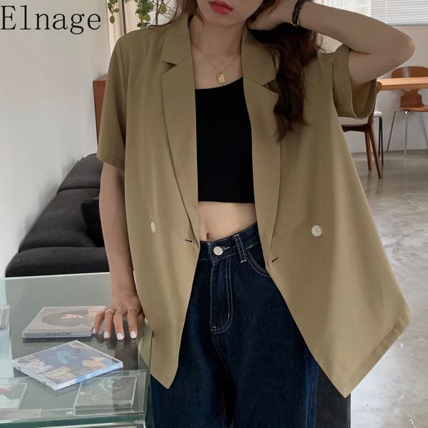 2020 summer korean vintage cardigans loose fashion short sleeve womens blazer casual khaki white women blazers and jackets, White;black
2020 summer korean vintage cardigans loose fashion short sleeve womens blazer casual khaki white women blazers and jackets, White;black