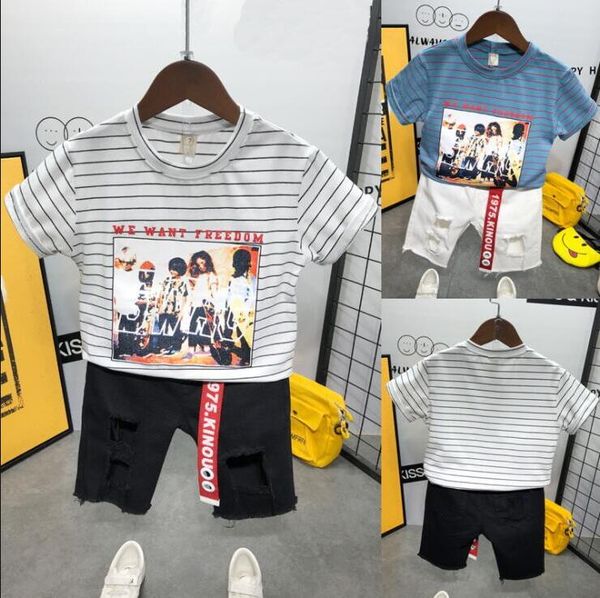 2019 summer children baby boys cotton clothes infant outfits kid striped t-shirt shorts 2pcs/set toddler fashion clothing, White
2019 summer children baby boys cotton clothes infant outfits kid striped t-shirt shorts 2pcs/set toddler fashion clothing, White