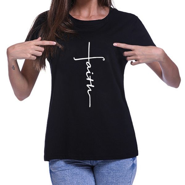 new women t shirt summer tee shirt girl femme funny cross faith letters print jesus harajuku korean kawaii camiseta mujer, White
new women t shirt summer tee shirt girl femme funny cross faith letters print jesus harajuku korean kawaii camiseta mujer, White