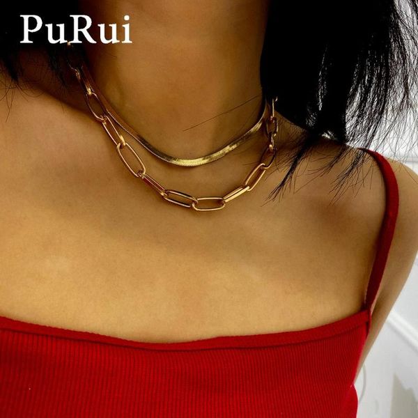 purui punk cuban link chain choker necklace layered vintage collar statement gold color chunky clavicle necklace for women, Silver
purui punk cuban link chain choker necklace layered vintage collar statement gold color chunky clavicle necklace for women, Silver