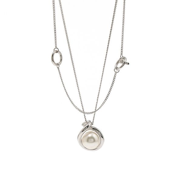 fashion style rose gold silver copper ins cold-style simple pearl necklace female clavicle chain for woman
fashion style rose gold silver copper ins cold-style simple pearl necklace female clavicle chain for woman