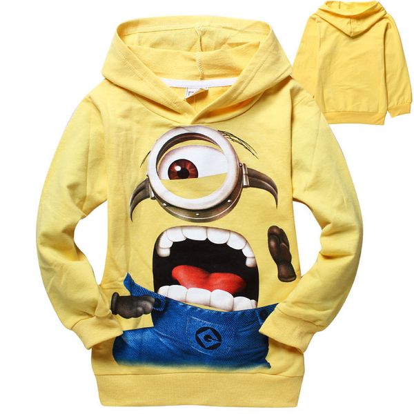 High quality popular despicable me 2 minion Hoodies shirt child hoodies cartoon minions Sweater children autumn t shirt
High quality popular despicable me 2 minion Hoodies shirt child hoodies cartoon minions Sweater children autumn t shirt