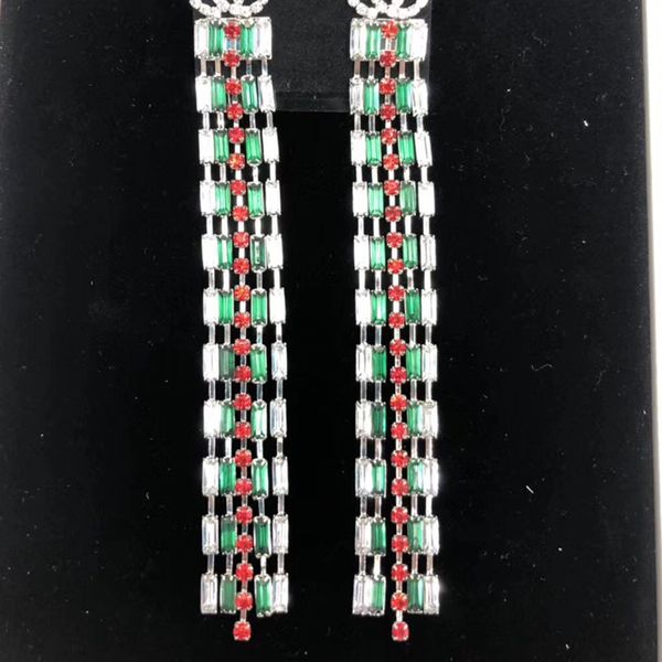 fashion-new arrival long tassel earring brand designer letters crystal stud earring gift for love brand jewelry with fast shipping, Golden;silver
fashion-new arrival long tassel earring brand designer letters crystal stud earring gift for love brand jewelry with fast shipping, Golden;silver