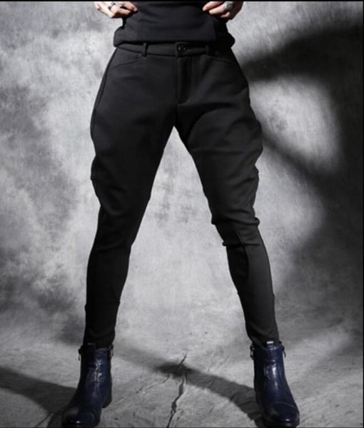 27-44 new 2019 men's clothing fashion stylist gd korean version of casual haren pants plus size singer costumes, Black
27-44 new 2019 men's clothing fashion stylist gd korean version of casual haren pants plus size singer costumes, Black