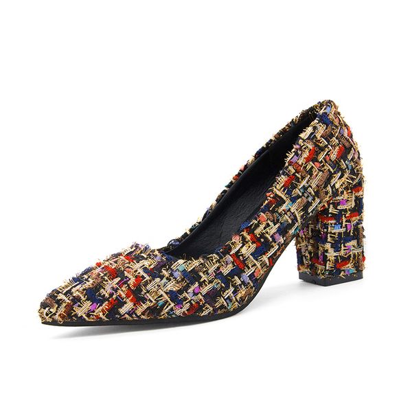 dress shoes women pumps casual high heels pointed toe office lady classic slip on shallow thick heeled woman 34-39, Black
dress shoes women pumps casual high heels pointed toe office lady classic slip on shallow thick heeled woman 34-39, Black