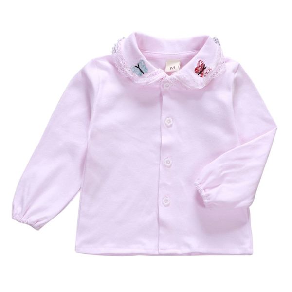 new children's clothing cotton long sleeve cute baby girl blouse school style kids shirts for girl, White;black
new children's clothing cotton long sleeve cute baby girl blouse school style kids shirts for girl, White;black